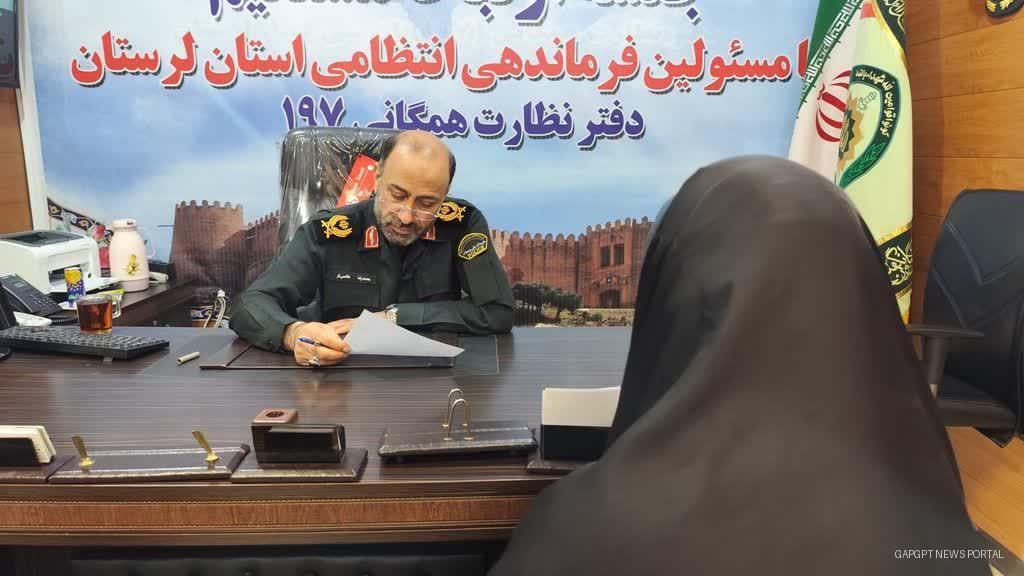 دیدار بی‌واسطه سردار هاشمی‌فر با مردم در دفتر ۱۹۷؛ تجلی پلیس مردمی در لرستان